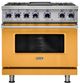 Viking® 7 Series 36" Daffodil Pro Style Dual Fuel Range with Griddle-0