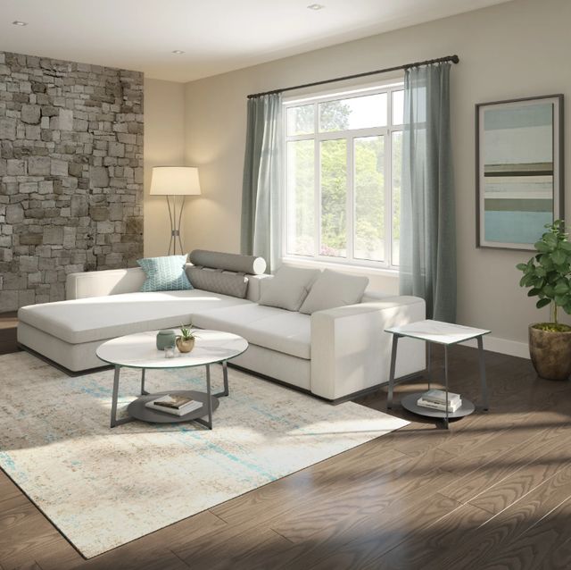 Amisco Customizable Malloy Round Coffee Table-1