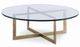 Century® Windsor Smith Small Glass Top Nest Cocktail Table with Matte Brass Base-0