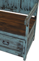 Rustic Imports Rio Antique Turquoise Bench-1