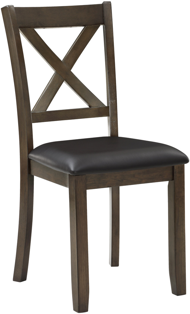 Homelegance® Hazel 5-Piece Charcoal Brown Dining Table Set-2