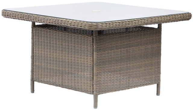 Intercon Dixie Charcoal Rattan Outdoor Table-0