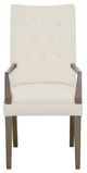 Fairfield® Customizable Entree Dining Concave Tall Button Back Arm Chair-1