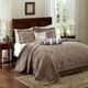 Olliix by Madison Park Blue King Aubrey 5 Piece Reversible Jacquard Bedspread Set-5