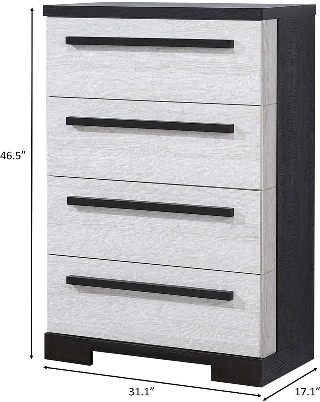 Crown Mark Remington Black/White Chest-2