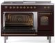 Ilve® Nostalgie II Series 48" Burgundy Pro Style Dual Fuel Range-2