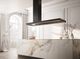 Falmec Elle 70" Matte Black Painted Steel Island Range Hood-1