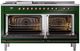 Ilve® Nostalgie II Series 60" Emerald Green Pro Style Dual Fuel Range-1