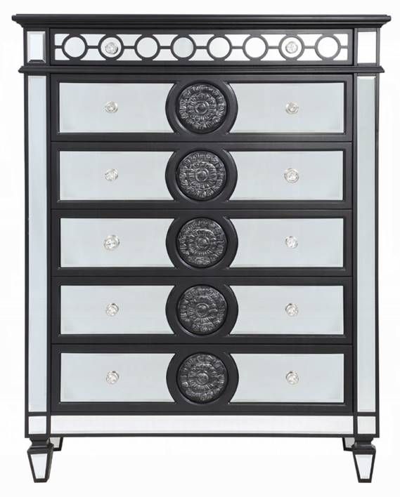 ACME Furniture Varian II Black/Silver Chest-3