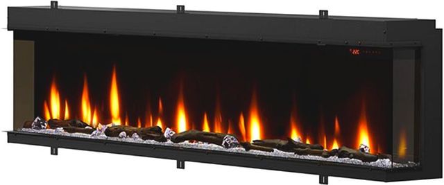 Dimplex® Ignite® Bold Black 100'' Built-in Linear Electric Fireplace-1