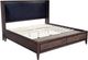 Modus Furniture Boracay Black Pepper/Wild Oats Brown California King Upholstered Wingback Storage Bed-3