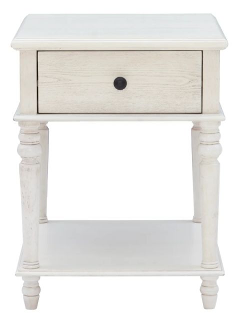 Powell® Pike White Side Table-3