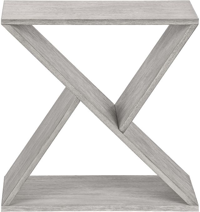 Monarch Specialties Inc. Washed Grey Veneer Narrow End Table-1