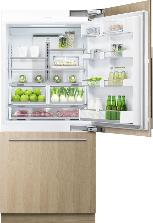 Fisher & Paykel Series 7 36 in. 16.8 Cu. Ft. Panel Ready Built In Bottom Freezer Refrigerator-1