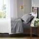 Olliix by Madison Park 500TC Egyptian Cotton Charcoal California King Anti-Microbial Sheet Set-5