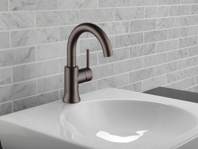 Delta Trinsic® Venetian Bronze 9" Single Handle Lever Bathroom Faucet-1