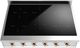 Ilve Nostalgie II 36” Stainless Steel Induction Rangetop with 6 Elements and Copper Trim-1