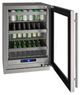 U-Line® Stainless Steel 24" Reversible Hinge Undercounter Refrigerator-0