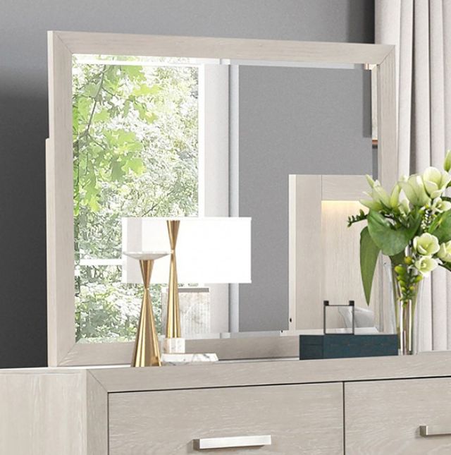 Furniture of America® Wellingborough 4-Piece Light Gray Queen Bedroom Set-3