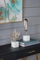 A & B Home Silver Face Sculpture-4