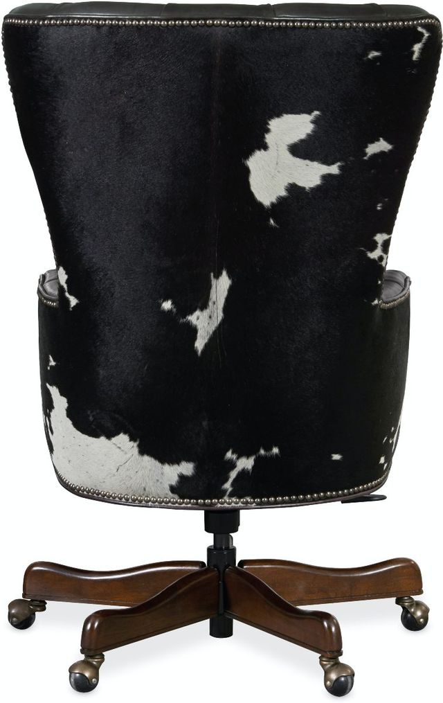 Hooker® Furniture EC Katherine Dark Natchez Brown/Legendary Graphite Executive Swivel Tilt Chair -2
