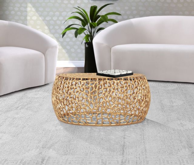Meridian Furniture Priya Gold Coffee Table-3