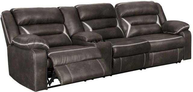 Signature Design by Ashley® Kincord 2-Piece Midnight Power Reclining Sectional Sofa-0