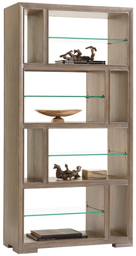 Lexington Home Shadow Play Windsor Beige Open Bookcase-0