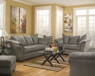 Signature Design by Ashley® Darcy Cobblestone Sofa-5