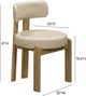 TOV Furniture Odessa Taupe Leather Dining Chair-2
