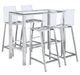 Coaster® Tolbert 5-Piece Clear/Stainless Steel Bar Set-0
