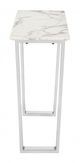 Zuo® Modern Atlas White Console Table with Silver Base-1