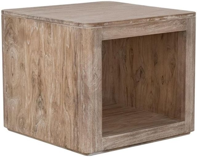 International Furniture Direct Balam Ivory End Table-0