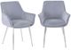 Jofran Inc. Urban Archive Stella Platinum Upholstered Dining Arm Chair-5