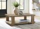 Signature Design by Ashley® Flangren Light Brown Cocktail Table-1