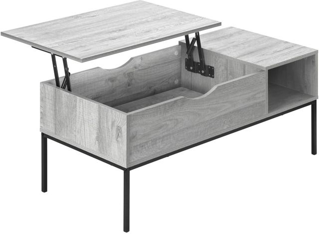 Monarch Specialties Inc. Grey Lift-Top Coffee Table-3