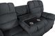 Corinthian Furniture Baker Blue Power Reclining Sofa with Drop Down Table-1