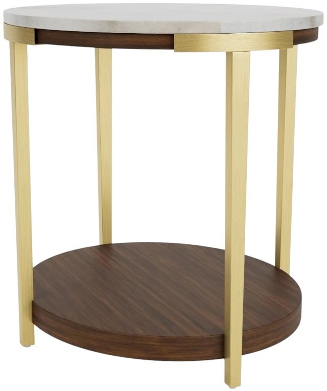 Riverside Furniture Emery Smoked Cherry/White End Table-0