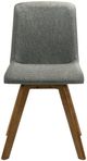 Armen Living Gina Brown/Charcoal Dining Chair-2