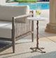 Uttermost® Calais Antique Brass/White Marble Accent Table-1