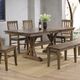 Winners Only® Carmel Rustic Brown 78" Dining Table-1