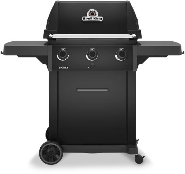 Broil King® Signet™ 320 Shadow 3-Burner Black Freestanding Natural Gas Grill-0