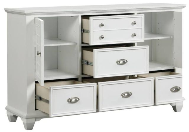 New Classic® Home Furnishings Jamestown White Dresser-3