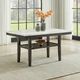New Classic® Home Furnishings Carissa Faux Marble Top Dining Table with Espresso Base-1