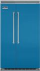 Viking® 5 Series 48 in. 29.1 Cu. Ft. Alluvial Blue Built In Side-by-Side Refrigerator-0