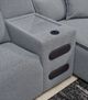 Signature Design by Ashley® Modmax II 7-Piece Pepper/Salt Modular Power Reclining Sectional with Audio Consoles-1