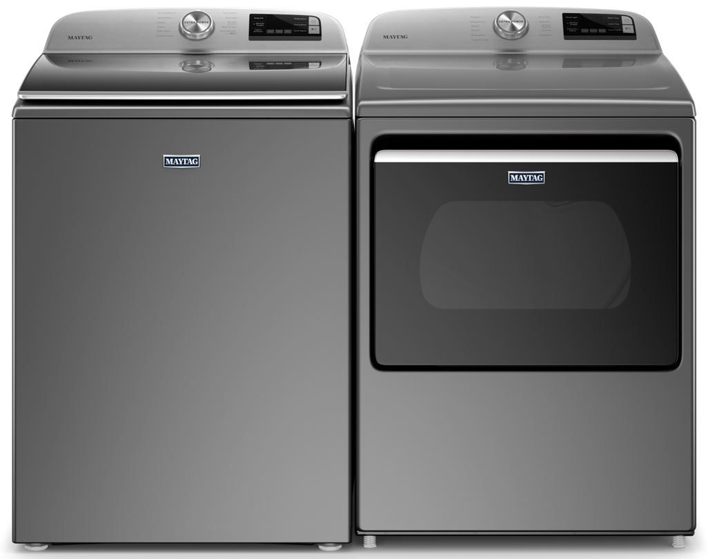 Maytag® Metallic Slate Top Load Laundry Pair