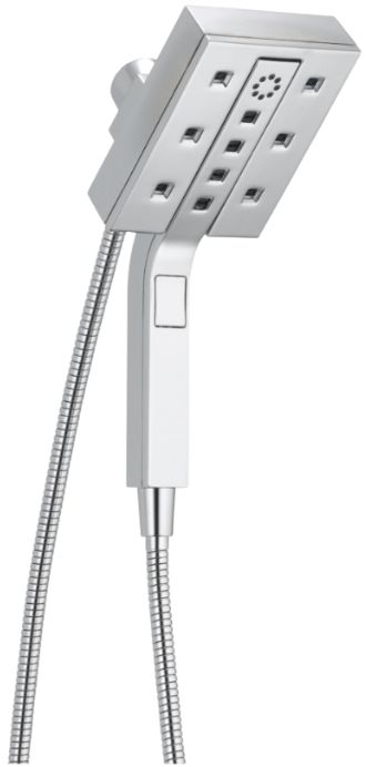 Delta Universal Showering Lumicoat® Chrome 1.75 GPM H2Okinetic® In2ition® 4-Setting Two-in-One Shower-0
