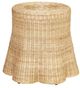Jeffan Bonnie Natural Rattan Scalloped Side Table-0