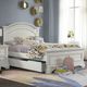 Westwood Design Olivia Brushed White Youth Full Panel Bed-1